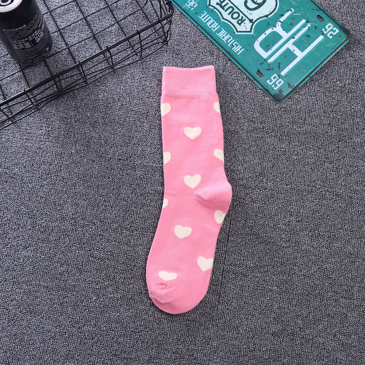 Love Printing Cotton Socks Casual Socks